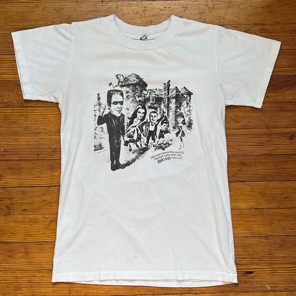 Local Boogeyman Womens The Munsters White Tee in Size Medium